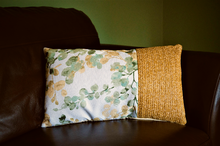 Load image into Gallery viewer, Daisy Leaf Print Scatter Cushion 49cm
