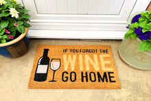 Load image into Gallery viewer, Coir Doormat with Wine Bottle &amp; Glass
