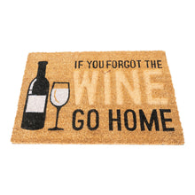 Load image into Gallery viewer, Coir Doormat with Wine Bottle &amp; Glass
