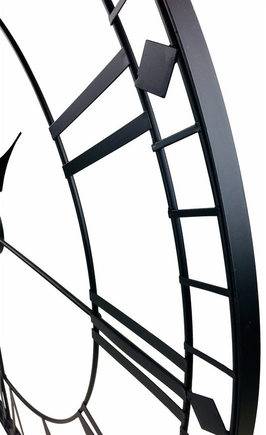 Black Roman Numeral Clock 88cm