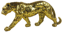 Load image into Gallery viewer, Gold Glitter Effect Leopard 40cm
