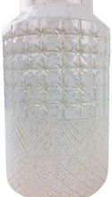 Load image into Gallery viewer, White Star Textured Stoneware Vase 30cm
