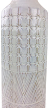 Load image into Gallery viewer, White Star Textured Stoneware Vase 44cm
