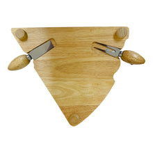 Load image into Gallery viewer, Cheeseboard Wedge Shape with Mouse Knives
