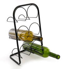 Load image into Gallery viewer, Black Metal Wire 6 Wine Bottle Holder
