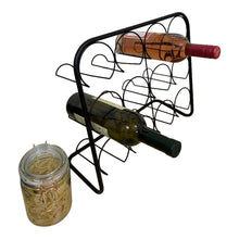 Load image into Gallery viewer, Black Metal Wire 12 Wine Bottle Holder
