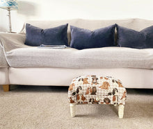 Load image into Gallery viewer, Dog Fabric Footstool with Drawer
