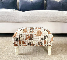 Load image into Gallery viewer, Dog Fabric Footstool with Drawer
