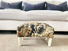 Load image into Gallery viewer, Cat Fabric Footstool with Drawer
