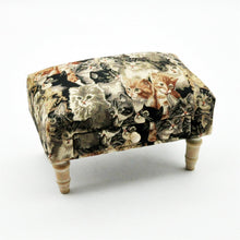 Load image into Gallery viewer, Cat Fabric Footstool with Drawer
