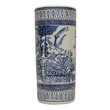 Load image into Gallery viewer, Monet Blue &amp; White Bountiful Garden Umbrella Stand
