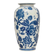 Load image into Gallery viewer, Anemone Blue &amp; White Urn Vase
