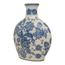 Load image into Gallery viewer, Anemone Blue &amp; White Bottle Vase
