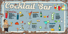 Load image into Gallery viewer, Vintage Metal Sign - Cocktail Bar
