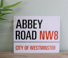 Load image into Gallery viewer, Vintage Metal Sign - Abbey Road, London Street Sign
