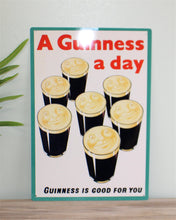 Load image into Gallery viewer, Vintage Metal Sign - Retro Advertising - Guinness
