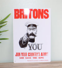 Load image into Gallery viewer, Vintage Metal Sign - Retro Propaganda - Join Your Country&#39;s Army
