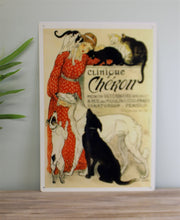 Load image into Gallery viewer, Vintage Metal Sign - Retro Advertising - Clinique Cheron
