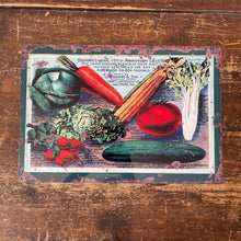 Load image into Gallery viewer, Vintage Metal Sign - Retro Vegetable Varieties Sign
