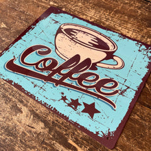 Load image into Gallery viewer, Vintage Metal Sign - Retro Coffee Sign
