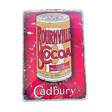 Load image into Gallery viewer, Vintage Metal Sign - Retro Advertising Cadbury Bournville Cocoa
