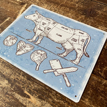 Load image into Gallery viewer, Vintage Metal Sign - Butchers Cuts of Beef Retro Sign
