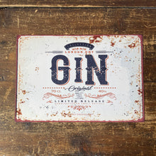 Load image into Gallery viewer, Vintage Metal Sign - Retro Advertising London Dry Gin
