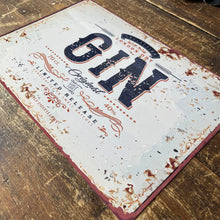 Load image into Gallery viewer, Vintage Metal Sign - Retro Advertising London Dry Gin
