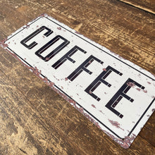 Load image into Gallery viewer, Vintage Metal Sign - Retro Coffee Wall Sign
