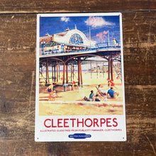 Load image into Gallery viewer, Vintage Metal Sign - British Railways Retro Advertising, Cleethorpes
