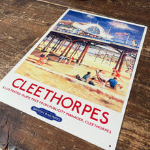 Load image into Gallery viewer, Vintage Metal Sign - British Railways Retro Advertising, Cleethorpes
