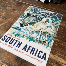 Load image into Gallery viewer, Vintage Metal Sign - Retro Travel Advertising, Visit South Africa
