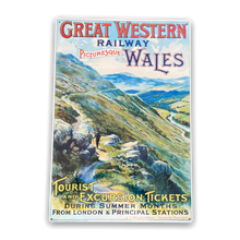 Load image into Gallery viewer, Vintage Metal Sign - British Railways Retro Advertising, Great Western Wales
