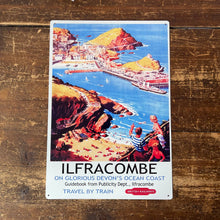 Load image into Gallery viewer, Vintage Metal Sign - British Railways Retro Advertising, Ilfracombe
