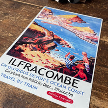 Load image into Gallery viewer, Vintage Metal Sign - British Railways Retro Advertising, Ilfracombe
