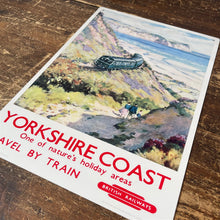 Load image into Gallery viewer, Vintage Metal Sign - British Railways Retro Advertising, Yorkshire Coast
