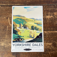 Load image into Gallery viewer, Vintage Metal Sign - British Railways Retro Advertising, Yorkshire Dales
