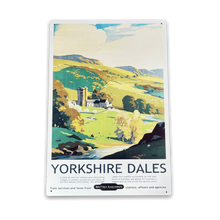 Load image into Gallery viewer, Vintage Metal Sign - British Railways Retro Advertising, Yorkshire Dales
