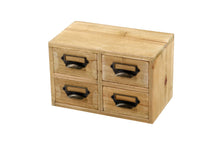 Load image into Gallery viewer, Storage Drawers (4 drawers) 25 x 15 x 16 cm
