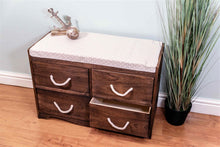 Load image into Gallery viewer, Revesby 4 Drawer Storage Bench 76 x 33 x 51 cm
