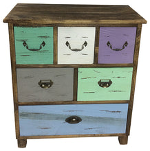 Load image into Gallery viewer, Wooden Storage Cabinet With 6 Drawers 69cm
