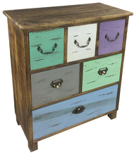 Load image into Gallery viewer, Wooden Storage Cabinet With 6 Drawers 69cm
