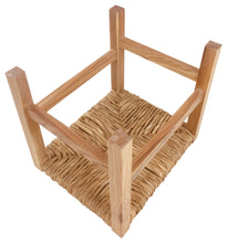 Load image into Gallery viewer, Rustic Woven Raffia Stool 30cm
