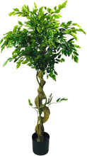 Load image into Gallery viewer, Artificial Ficus Tree With Twisted Trunk 137cm
