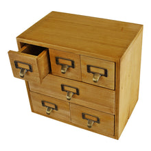 Load image into Gallery viewer, 6 Drawer Storage Unit, Trinket Drawers
