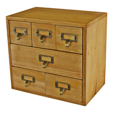 Load image into Gallery viewer, 6 Drawer Storage Unit, Trinket Drawers
