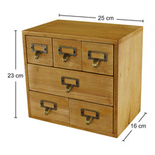 Load image into Gallery viewer, 6 Drawer Storage Unit, Trinket Drawers
