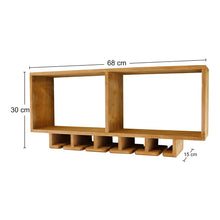 Load image into Gallery viewer, Kitchen Shelving Unit With Storage For Wine Glasses
