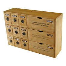 Load image into Gallery viewer, 12 Drawer Rustic Storage Unit, Trinket Drawers
