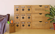 Load image into Gallery viewer, 12 Drawer Rustic Storage Unit, Trinket Drawers
